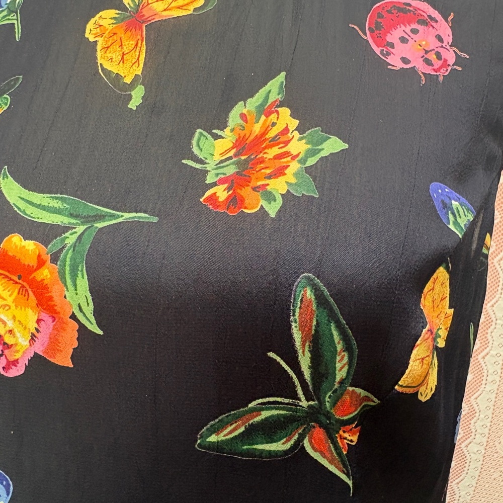 Le Chateau Butterfly & Ladybug Print Dress - Picture 7 of 10